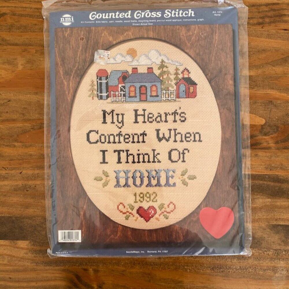 2 NMI Counted Cross Stitch Kits "Home" and "Kitchen" - Picture 2 of 6